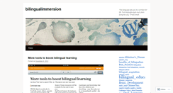 Desktop Screenshot of bilingualimmersion.wordpress.com