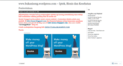 Desktop Screenshot of bukaniseng.wordpress.com