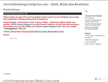 Tablet Screenshot of bukaniseng.wordpress.com