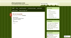 Desktop Screenshot of cienpoemaszen.wordpress.com