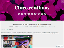 Tablet Screenshot of cincocentimos.wordpress.com