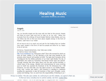 Tablet Screenshot of healingmusic.wordpress.com
