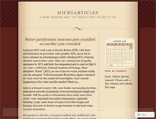 Tablet Screenshot of microarticles.wordpress.com