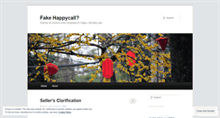 Desktop Screenshot of fakehappycall.wordpress.com