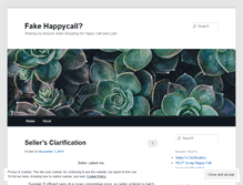 Tablet Screenshot of fakehappycall.wordpress.com