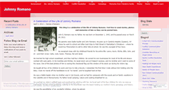 Desktop Screenshot of johnnyromano.wordpress.com