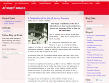 Tablet Screenshot of johnnyromano.wordpress.com