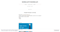 Desktop Screenshot of morganvsmorgan.wordpress.com