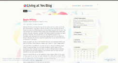 Desktop Screenshot of livingatyes.wordpress.com