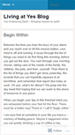 Mobile Screenshot of livingatyes.wordpress.com