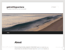 Tablet Screenshot of gabrielhbgsantana.wordpress.com
