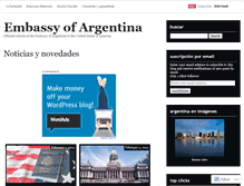 Tablet Screenshot of embassyofargentina.wordpress.com