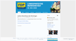 Desktop Screenshot of fdplandesparteitag.wordpress.com