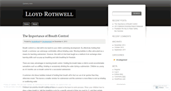 Desktop Screenshot of lloydrothwell.wordpress.com