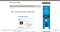 Desktop Screenshot of nandinium.wordpress.com