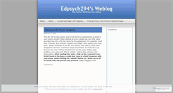 Desktop Screenshot of edpsych294.wordpress.com