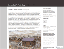 Tablet Screenshot of denisebushphoto.wordpress.com