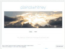 Tablet Screenshot of plainolwhitney.wordpress.com