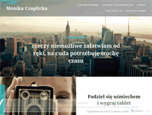 Tablet Screenshot of monikaczaplicka.wordpress.com