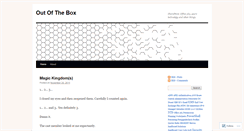 Desktop Screenshot of 0ut0ftheb0x.wordpress.com