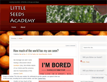 Tablet Screenshot of littleseedsacademy.wordpress.com