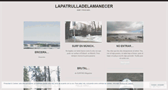 Desktop Screenshot of lapatrulladelamanecer.wordpress.com