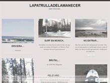 Tablet Screenshot of lapatrulladelamanecer.wordpress.com
