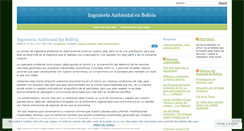 Desktop Screenshot of ingenieriaambientalbolivia.wordpress.com