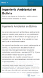 Mobile Screenshot of ingenieriaambientalbolivia.wordpress.com