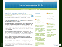 Tablet Screenshot of ingenieriaambientalbolivia.wordpress.com