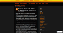 Desktop Screenshot of britishacent.wordpress.com