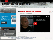Tablet Screenshot of dvolution.wordpress.com