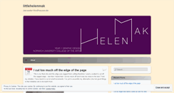 Desktop Screenshot of littlehelenmak.wordpress.com