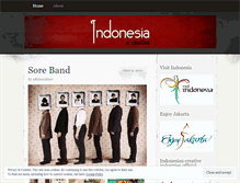 Tablet Screenshot of indonesiaiscreative.wordpress.com