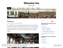 Tablet Screenshot of milwaukeeday.wordpress.com