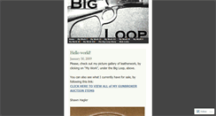 Desktop Screenshot of bigloopleather.wordpress.com