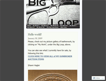 Tablet Screenshot of bigloopleather.wordpress.com