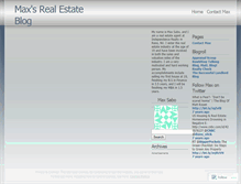 Tablet Screenshot of maxsabo.wordpress.com