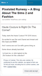 Mobile Screenshot of pixelatedrunway.wordpress.com