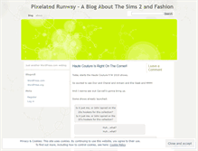 Tablet Screenshot of pixelatedrunway.wordpress.com