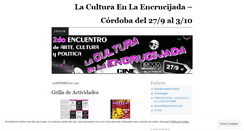 Desktop Screenshot of laculturaenlaencrucijadacba.wordpress.com