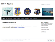 Tablet Screenshot of fb111reunion.wordpress.com