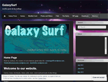 Tablet Screenshot of galaxysurf.wordpress.com