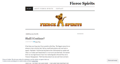 Desktop Screenshot of fiercespirits.wordpress.com