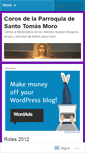 Mobile Screenshot of corossantotomasmoro.wordpress.com