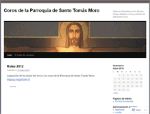 Tablet Screenshot of corossantotomasmoro.wordpress.com