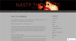 Desktop Screenshot of nastythoughts.wordpress.com