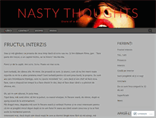 Tablet Screenshot of nastythoughts.wordpress.com