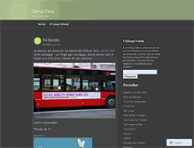 Tablet Screenshot of cabecavazia.wordpress.com