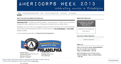 Desktop Screenshot of phillyamericorpsweek.wordpress.com